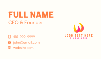 Generic Colorful Letter W Business Card