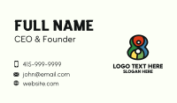 Colorful Number 8 Business Card