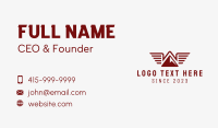 Outdoor Mountain Camp Wings Business Card