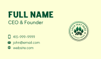 Paw Print Mountain Environment Business Card