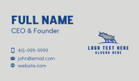 Blue Raging Bull Business Card Design