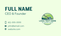 Garden Lawn Mower Business Card Design