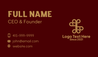 Deluxe Gold Ornament  Business Card