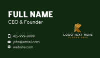 Premium Crown Letter K Business Card