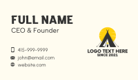 Candle Camp Teepee Business Card