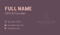 Pink Naked Female Business Card Design