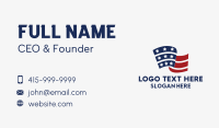 America Veteran Flag  Business Card