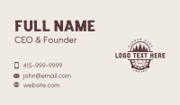 Woodworker Tree Lumber Business Card Design