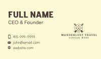 Hipster Arrow Home Business Card