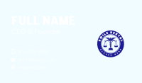 Justice Business Card example 3