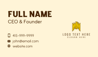 Tribal Gold Bird  Business Card