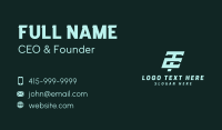 Tech Startup T & C Monogram Business Card Design
