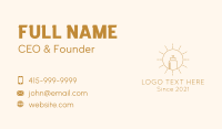 Vintage Vape Sun Business Card Design