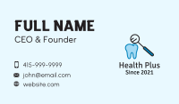 Dental Tooth Checkup Business Card Image Preview