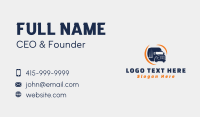 Delivery Transportation Truck  Business Card Design