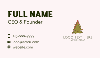 Christmas Light Business Card example 2