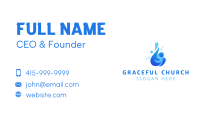 Blue Sanitary Water Business Card