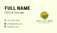 Sun Gardening Plant   Business Card