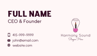 Light Bulb Lipstick  Business Card