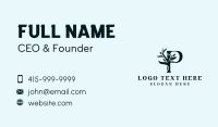 Natural Leaf Letter P Business Card Design