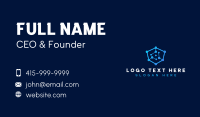 Internet Date Technology Business Card Design