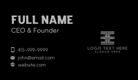 Creative Marketing Letter E Business Card