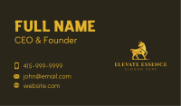 Gold Bull Animal Business Card Design