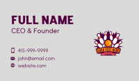 Bowling Championship Tournament Business Card