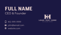 Marketing H & I Monogram Business Card