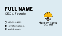 Construction Hat Hammer Business Card