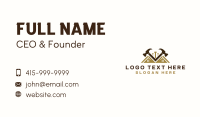 Home Hammer Carpentry Business Card