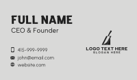 Black Kitchen Knife Business Card