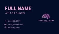 Mental Brain Psychology Business Card