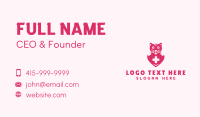 Cat Heart Pet Care Business Card Design