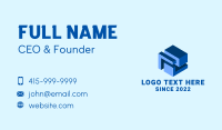 Blue Property Building Business Card Design