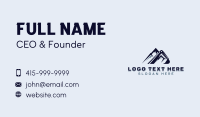 Mountain Excavator Contractor Business Card