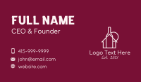 Wine Bottle House  Business Card