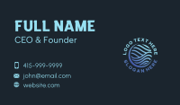 Blue Waves Technology Business Card Design