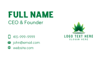 Cannabis Weed Leaf  Business Card Design