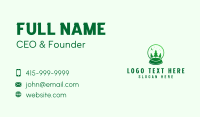 Green Snowball Lamp Business Card