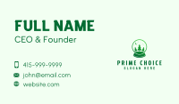 Green Snowball Lamp Business Card