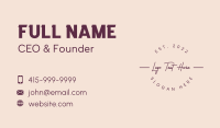 Precious Business Card example 1