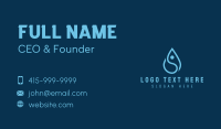 Human Water Droplet Business Card Design