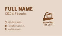 Brown House Structure  Business Card