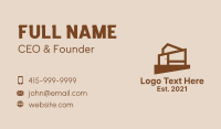 Brown House Structure  Business Card Design