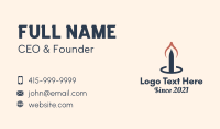 Religious Candlestick  Business Card