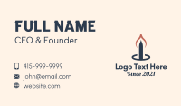 Religious Candlestick  Business Card Design