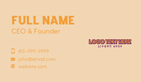 Infant Business Card example 2