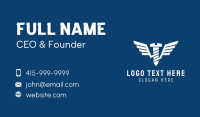 Winged Mechanical Screw Business Card Design