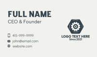 Black Hexagon Gear Business Card